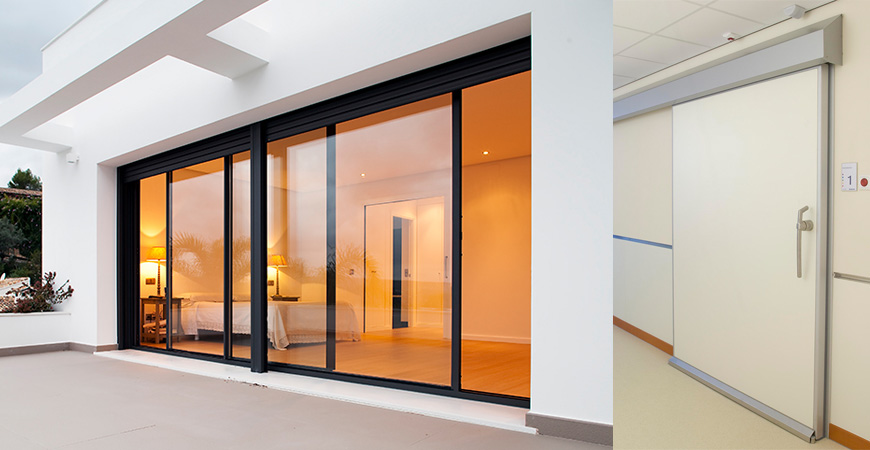 Sliding Door (Manual / Automatic) – Large-Opening Fire-Rated Sliding Door for Residential & Industrial Use